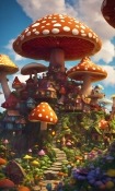 Mushroom Village Oppo A91 Wallpaper