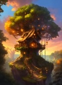 Tree House Oppo A91 Wallpaper