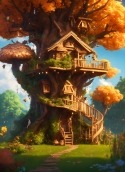 Tree House Samsung Galaxy A50s Wallpaper