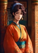 Beautiful Anime Girl Nokia 105+ (2022) Wallpaper