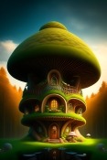 Mushroom House Nokia 105 (2022) Wallpaper