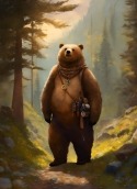 Brown Bear  Mobile Phone Wallpaper