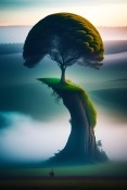 Abstract Tree Oppo A74 5G Wallpaper