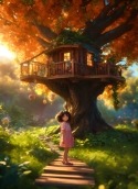 Tree House Xiaomi Redmi 8A Pro Wallpaper