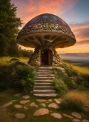 Mushroom House Lava A97 2GB+ Wallpaper