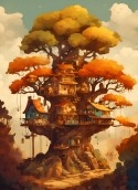 Tree House OnePlus 9 Wallpaper