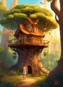 Tree House Vivo V29 Wallpaper