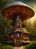 Mushroom House Oppo Find X2 Pro Wallpaper