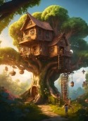 Tree House Micromax A80 Wallpaper
