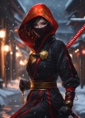 Beautiful Ninja Girl HTC ChaCha Wallpaper