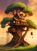 Tree House Lava Iris 401e Wallpaper