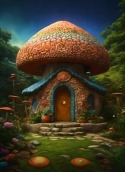 Mushroom House HTC One VX Wallpaper