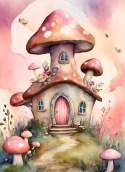 Mushroom House HTC EVO Shift 4G Wallpaper