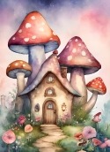 Mushroom House HTC P3470 Wallpaper