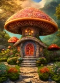 Mushroom House QMobile NOIR A5 Wallpaper