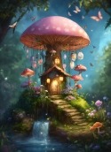 Mushroom House Alcatel Pixi 4 Plus Power Wallpaper