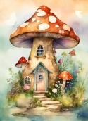 Mushroom House Celkon Q3K Power Wallpaper