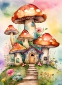 Mushroom House Celkon Q3K Power Wallpaper
