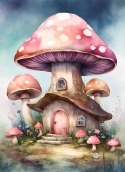 Mushroom House Huawei nova 9 Wallpaper