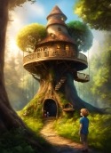 Tree House Realme GT 5G Wallpaper