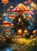 Mushroom House Panasonic P90 Wallpaper