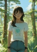 Cute Anime Girl Honor V40 5G Wallpaper