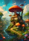 Mushroom House Vivo Y02s Wallpaper