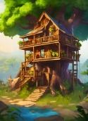 Tree House Oppo A77s Wallpaper