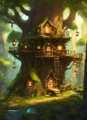 Tree House Apple iPhone 4S Wallpaper