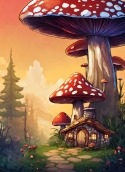 Mushroom House Samsung i310 Wallpaper