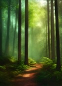 Green Forest  Mobile Phone Wallpaper
