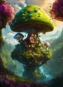 Mushroom House Vivo S7e Wallpaper