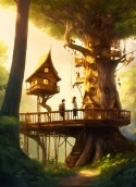 Tree House QMobile NOIR A8 Wallpaper