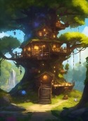 Tree House Vivo V25e Wallpaper