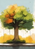 Abstract Tree Gionee Pioneer P3 Wallpaper