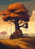 Tree House Realme C21Y Wallpaper