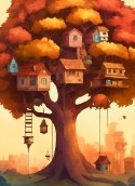 Tree Houses HTC Droid Incredible Wallpaper